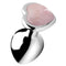 Gemstones Rose ''Quartz'' Heart -Medium