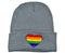 Rainbow Heart Beanie - Various Colors