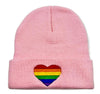 Rainbow Heart Beanie - Various Colors