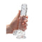 Real Rock 8" Realistic Dildo w/ Balls -Clear