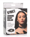 Strict ''Locking Heart'' Collar -Black