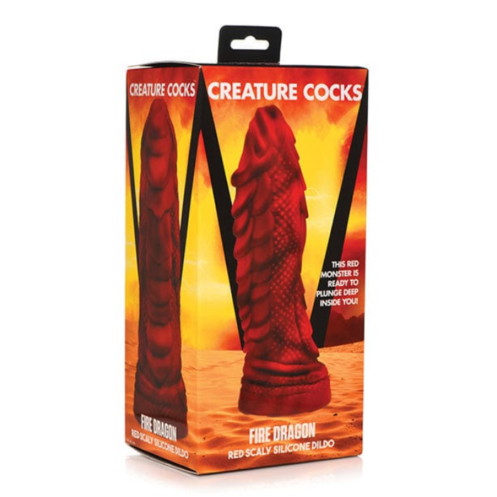 XR Creature Cocks Fire Dragon Dildo Red Little Sister s Book