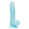 Addiction ''Luke'' 7.5" Glow Dildo -Blue